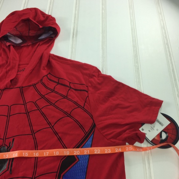 Marvel Spider-Man Hoodie Costume Tee Tshirt 2XL - Picture 4 of 8